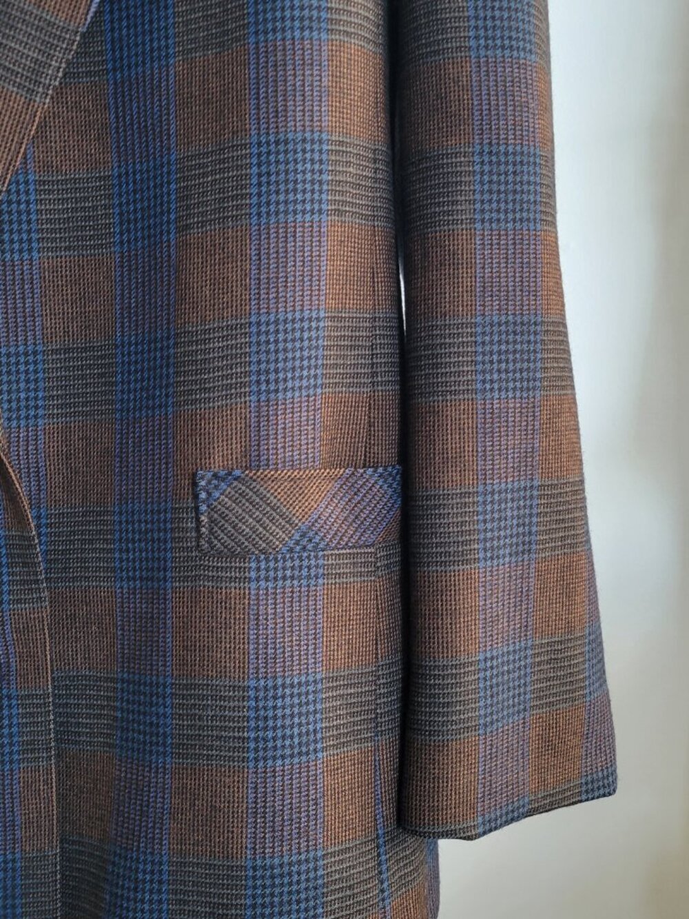 Vintage NORGAL LTD. New York Men’s 100% Wool Plaid Sport Coat Blazer 38R - Picture 9 of 16